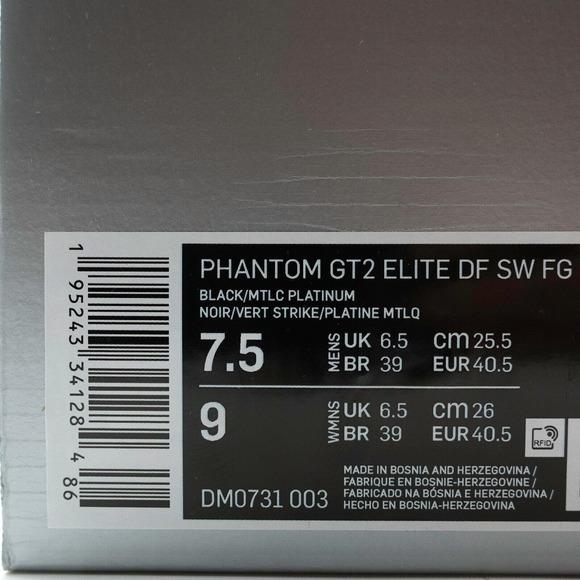 Nike Phantom GT2 Elite DF SW FG Shockwave Green Soccer Cleat Mens 7.5 DM0731-003 - Picture 12 of 12